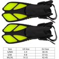 thumbnail image 3 of Swimming Fins Adjustable Snorkel Fins Open Heel Long Diving Flippers, 3 of 8