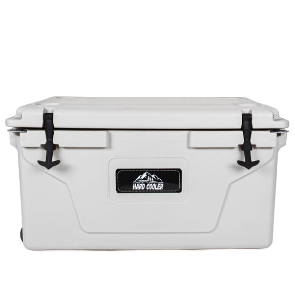 110 Quart White Cooler for Camping, Rotomolded Insulated Ice Chest Heavy-Duty Hard Shell with 6-10 Day Ice Retention for Fishing Tailgating