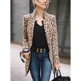 thumbnail image 5 of Coduop Lady Casual Slim Solid Suit Blazer Jacket Coat Outwear Women Leopard S-5XL, 5 of 6