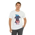 thumbnail image 6 of Happy July 4th Patriotic Dog USA Unisex Jersey Short Sleeve Tee, 6 of 12