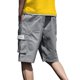 thumbnail image 3 of Pantalones de Hombre Cintura Elástica Verano Suelto Color Sólido Pantalones de Cinco Cuartos Deportes Casuales Pantalones Cortos de Ropa de Trabajo de los Hombres, 3 of 8