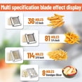 thumbnail image 4 of Bingirl Commercial Vegetable Chopper With Replacement Blades -Stainless Steel French Fry Cutter, Potato Dicer, Vegetable & Fruit Slicer,for Restaurants & Home Kitchen,with a 6-wedge slicer, 4 of 7