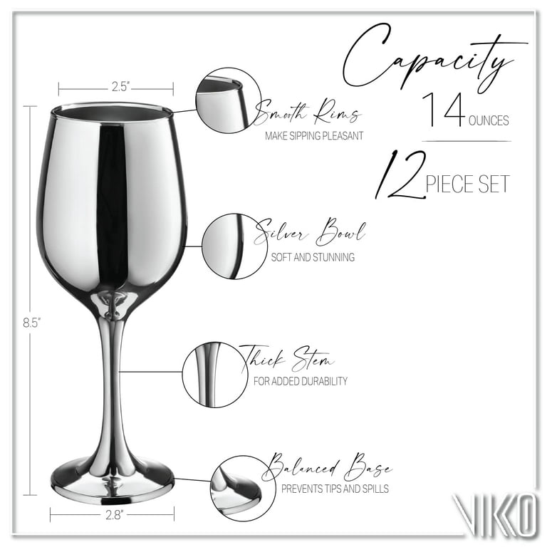 White and Red Wine Glasses - Premium Classic 14 oz Wine Glasses Set for  Hosting Various Parties & Oc…See more White and Red Wine Glasses - Premium