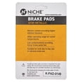 thumbnail image 4 of Niche Complete Semi-Metallic Brake Pad Set for Yamaha YZ250 Motorcycle MK1002565, 4 of 8