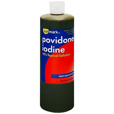 Sunmark Povidone-Iodine First Aid Antiseptic, 16 Fl. Oz.