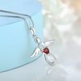 thumbnail image 5 of FJ Guardian Angel Necklace for Women 925 Sterling Silver Garnet Infinity Pendant January Birthstone Jewelry Gifts for Mom Wife Daughter, 5 of 7