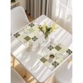 thumbnail image 5 of Spring Floral Placemats Set of 6, Yellow Flowers Botanical Patchwork Grid Bohemia Placemats for Dining Table, Place Mats for Kitchen Tabletop, Waterproof Wipeable Dining Table Mats Set, 5 of 9