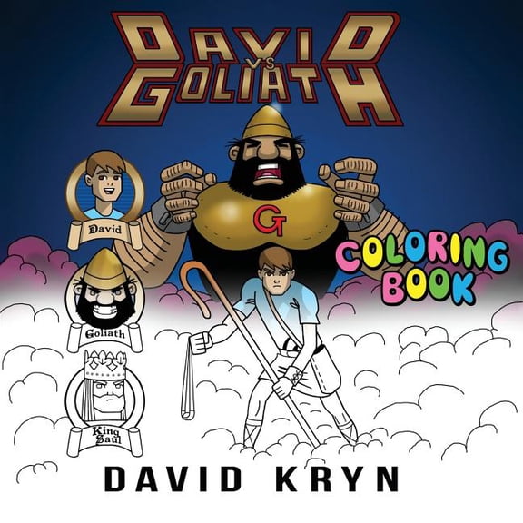 David vs Goliath Coloring Book, (Paperback)