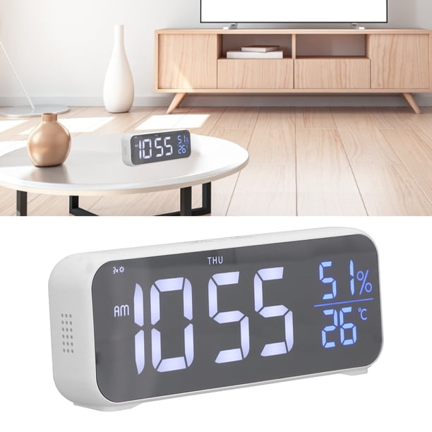 Despertador Digital, Espejo Inteligente El Reloj Electrónico Con Cable USB Para La Oficina Para El Hogar Para El Dormitorio