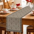 thumbnail image 5 of Table Runner - 60 Inch Long, Beige Boho Kitchen Dining Table Runner Dresser Scarves, Vintage Floral Abstract Art Ethic Tribe Farmhouse Decor for Coffee Tables Wedding Party Banquet, 5 of 8
