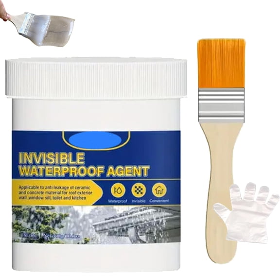 Invisible Waterproof Sealant, 100g, Waterproof Sealant, Clear Brush-On Leak Repair Sealant, Quick-Dry, for Roof Wall Sink