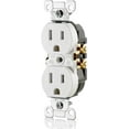 thumbnail image 2 of Leviton T5320-WMP, 15 A 125 V White Duplex Receptacle Electrical Outlet 10 Piece, 2 of 2