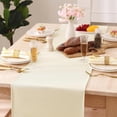 thumbnail image 6 of decorUhome Linen Table Runner, Washable Kitchen Dining Table Decoration for Home Party Decor, Beige, 13 x 72 inch, 6 of 8