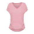 thumbnail image 4 of MuXiKeJi Clothes Womens Tops Dressy Casual Petal Sleeve Summer Spring Short Sleeve V Neck Shirts Work Business Vacation Clothes 2026, 4 of 4