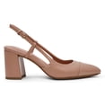 thumbnail image 5 of Anne Klein Brooklyn Pointed Toe Block Heel Slingback Heels for Women with Buckle Closure Cushioned Insole Closed Toe Dress Pumps, 5 of 7