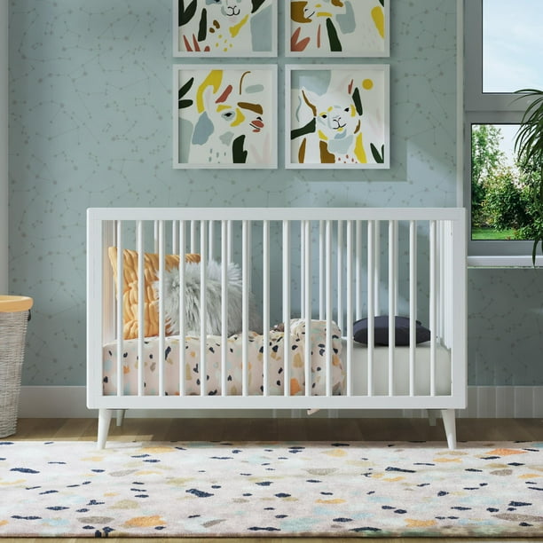 Novogratz Harper 3 In 1 Convertible Baby Crib For Nursery White