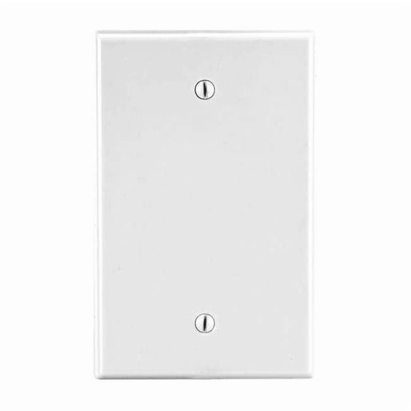 Hubbell Wiring Device-Kellems BlnkBxMntWllPlt,Stnd;Wht,1Gng,Smth Stn P13W