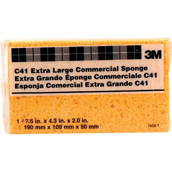 3M Extra Large Commercial Cleaning Sponge - Polyurethane Pu - 24 Count, Multicolor — Exterior Wood Surfaces, UV-Resistant Formula