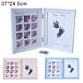 thumbnail image 1 of Infant Baby Handprint Footprint First Year Picture DIY Family Memory Photo Frame, 1 of 8
