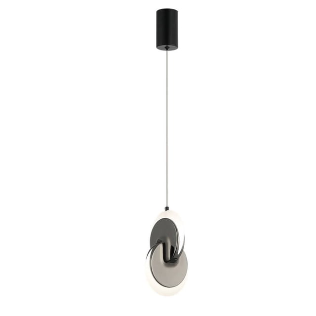 Lampara Colgante Aro Negro Iluminacion Luz Vic