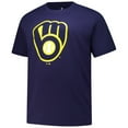 thumbnail image 2 of Men's Fanatics Christian Yelich Navy Milwaukee Brewers Big & Tall Name & Number T-Shirt, 2 of 3