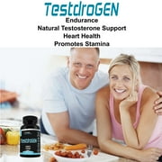 TestdroGEN Testosterone Booster Supplement for Men - Support Healthy Libido, Natural Energy & Stamina - 2 Pack