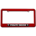 thumbnail image 1 of Pirate Inside License Plate Tag Frame, Multiple Colors, 1 of 1