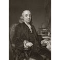 thumbnail image 2 of Unknown 14x18 Black Ornate Wood Framed with Double Matting Museum Art Print Titled - Benjamin Franklin, 2 of 4