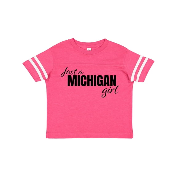 Inktastic Just a Michigan Born and Raised Girls Toddler T-Shirt