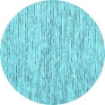 thumbnail image 1 of Ahgly Company Indoor Round Abstract Light Blue Contemporary Area Rugs, 3' Round, 1 of 4