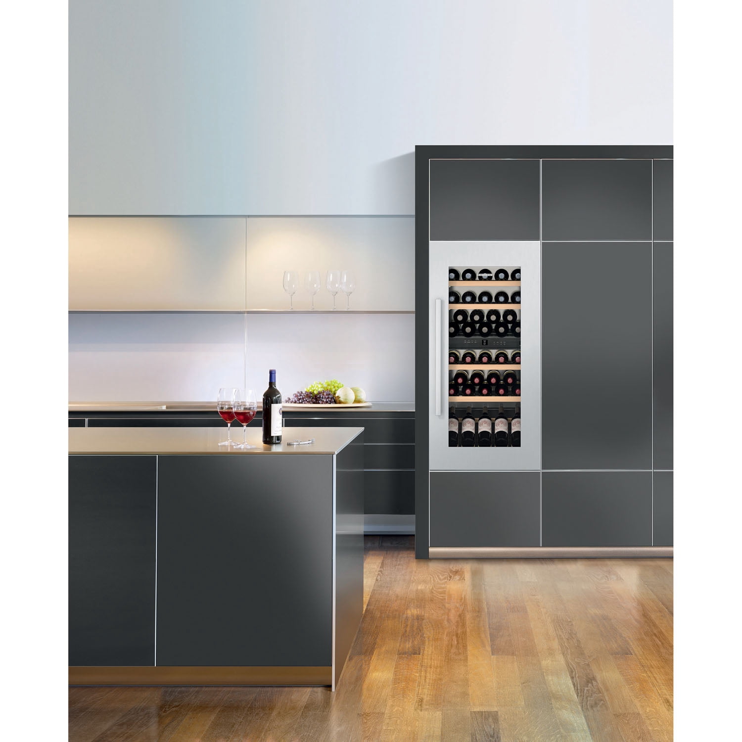 Liebherr Hw-4800 24" Wide 48 Bottle Capacity Built-In Wine Cooler - Stainless Steel