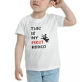 thumbnail image 3 of This is My First Rodeo Cute Toddler T-Shirts for Boys Girls (White, Youth XL), 3 of 5