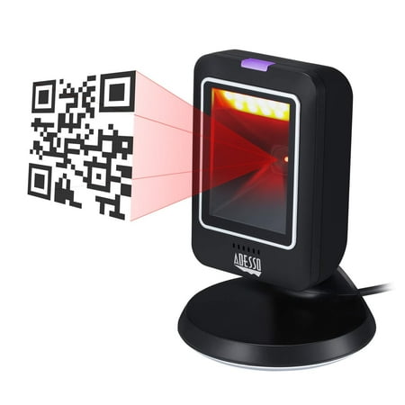 Adesso NuScan 2800U Omnidirectional 2D Desktop Barcode Scanner USB