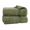 thumbnail image 3 of Superior Egyptian Cotton Absorbent Forest Green Bath Towel Set of 2, 3 of 15
