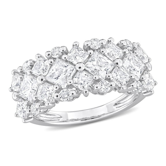 Everly Women's Created Moissanite Sterling Silver Ring