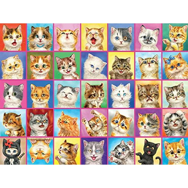 Cats Puzzle (1500 Piece), 1500 puzzle pieces By Ceaco - Walmart.com Cats Puzzle (1500 Piece), 1500 puzzle pieces By Ceaco - Walmart.com