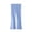 Light Blue, variant on Girls Flare Pants 2-8Y Stretchy Ribbed Bell Bottoms Casual Daily Wear School Spring Fall Lounge Trousers