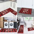 thumbnail image 6 of Red Plaid Kitchen Rugs and Mats Sets Of 2,Kitchen Decoration Rugs,Rubber Backing Non-Slip Floor Mat for Sink Washable Waterproof Laundry Room Runner Rugs, 6 of 7