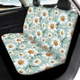 thumbnail image 4 of Pzuqiu Car Front & Rear Seat Covers Full Surround Full Set Car Seat Covers Polyester Fabric Anti-Slip Stretchy, Fit for Trucks SUV most Cars, Daisies, 4 of 10