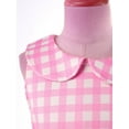 thumbnail image 5 of TiaoBug Kids Girl Plaid Dress White Pink Print Gingham A-Line Dresses Birthday Party Gown Type B 9-10, 5 of 7