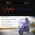 thumbnail image 2 of Casque Bluetooth pour Moto, Casque Sans Fil Étanche, Systèmes de Communication avec Haut-Parleurs, 2 of 6