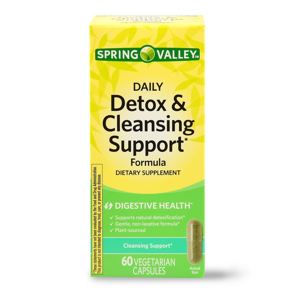 Spring Valley Daily Detox & Cleansing Support Capsules, 60 Ct