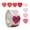 A, variant on 500pcs Heart Stickers, Cute Heart Shape Decals for Scrapbooking Party Decor Journal Planner, Adhesive Vinyl Stickers for DIY Crafting Decoration,A