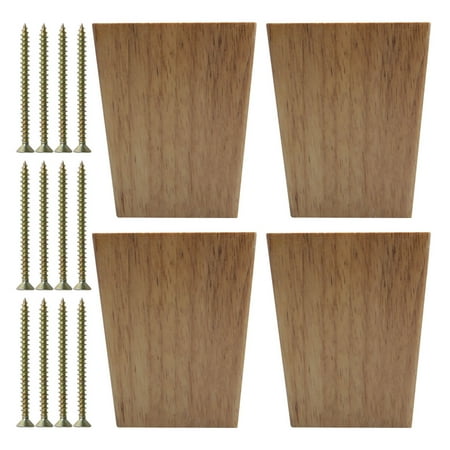 4 Inch Wood Furniture Leg Tapered Couch Sofa Bench Cabinet Feet Leg Tapered Couch Sofa Bench Cabinet