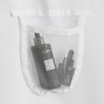 thumbnail image 3 of Barossa Design Fabric Stall Shower Curtain Liner with 6 Mesh Pocket - White, 36" x 72", 3 of 5