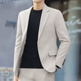 thumbnail image 5 of Traje de hombre, traje de hombre de moda, un conjunto de chaqueta de traje, sin planchado, corte ajustado, chaqueta elegante, 5 of 5