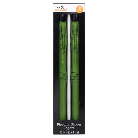 Bleeding Finger Taper Candles, 10", 2 Pieces, Halloween by Way To Celebrate