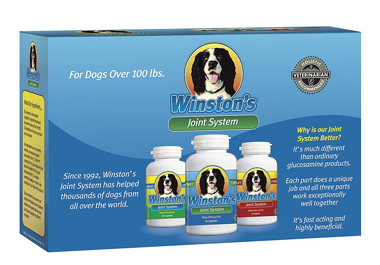 Winston's Joint System - For Large Dogs Over 100 Pounds - 100% Natural