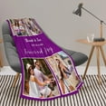 thumbnail image 4 of Blanket Pictures Customized, Valentine's Day Gifts for Girlfriend Boyfriend, Unique Couples Gifts for Wife Husband, Personalized Blanket with Photo, Romantic Gifts for My Lover, 4 of 6