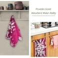 thumbnail image 3 of Dreamtimes Pink Christmas Snowflakes Hand Towels 2 PCS, Kitchen Towel Ultra Soft and Highly Absorbent,Decorative Fingertip Face Towel for Bathroom Hotel, 28.3"x 14.4", 3 of 6